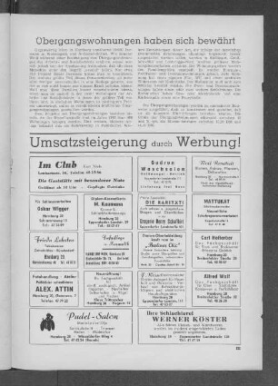 Übergangswohnungen haben sich bewährt
