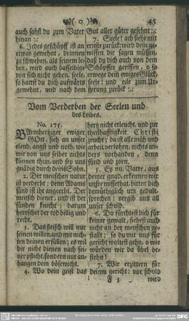 Vom Verderben der Seelen und des Leibes