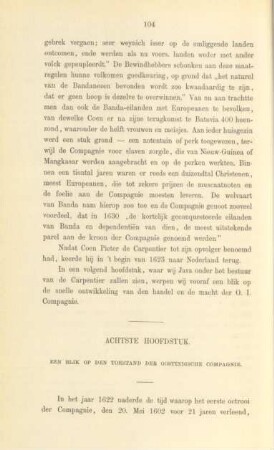 Achtste hoofdstuk. Een blik op den toestand der Oostindische Compagnie