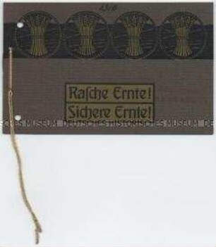Rasche Ernte! Sichere Ernte!