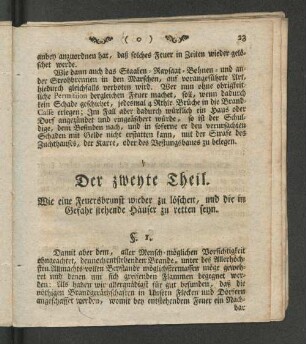 Der zweyte Theil.