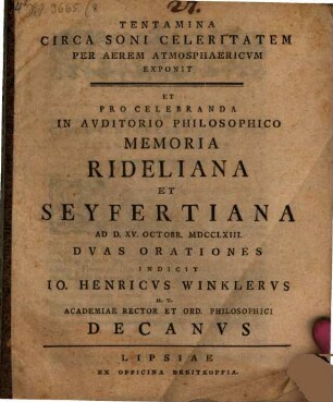 Tentamina circa soni celeritatem per aërem atmosphaericum