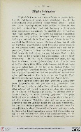 1: Wilhelm Steinhausen