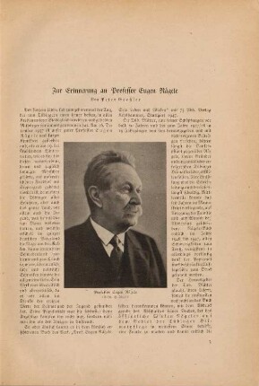 3-16 Zur Erinnerung an Professor Eugen Nägele