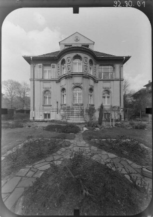 Leipzig-Gohlis, Kickerlingsberg 19. Villa. Gartenansicht von Südwest