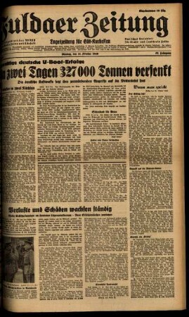 Ausgabe vom Montag, den 21. Oktober 1940.