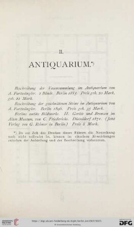 II. Antiquarium