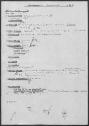 Orendelsall mit Filialen: Visitationsbericht mit Pfarrbericht 1956