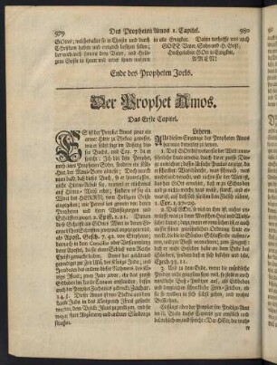 980-1024, Der Prophet Amos