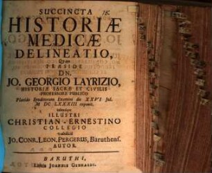 Succincta historiae medicae delineatio