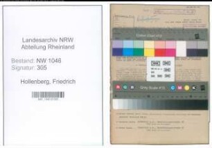 Entnazifizierung Friedrich Hollenberg , geb. 22.10.1907 (Sparkassenobersekretaer)