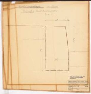 Reichsluftfahrtministerium, Berlin: Hofkellergarage, Gehsteig (Bordschwellen): Details 1:1