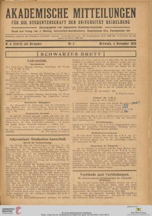 Nr. 2 (3. November 1920)
