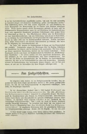 Aus Fachzeitschriften