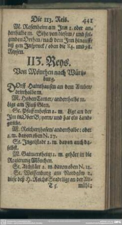 113. Reys. Von Mönchen nach Würtzburg