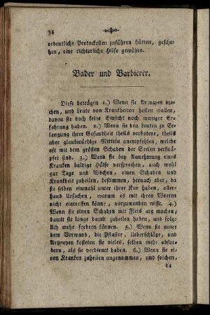 Bader und Barbiere. - Büchsenmacher.
