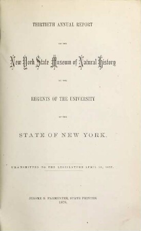 Annual report. 30. 1876 (1879)