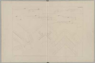 Festungsbau, idealtypischer Entwurf, Bastionärbefestigung, Grundrisse, Schnitte und Ansichten : Festungsbau, idealtypischer Entwurf, Bastionärbefestigung, Grundrisse, Schnitte und Ansichten, Jean de Bodt, 1701/1745. Feder/Papier. 63,1 x 94,4 cm. Bez.: "PLANCHE. XL." Maßstab ohne Maßeinheit (50 (Rheinische Ruten)=33,7 cm). Entwurf, vgl. SLUB/HS Mscr.Dresd.i.16,Bl.40.