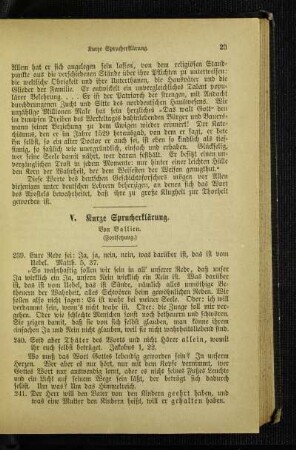 Kurze Sprucherklärung : (Fortsetzung)