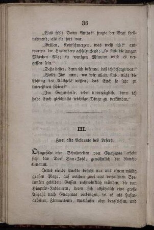 III. Zwei alte Bekannte des Lesers