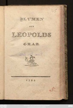 Blumen Auf Leopolds Grab