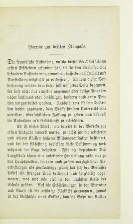 Vorrede zur dritten Ausgabe