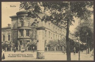 Ansichtskarte St. Gertraudt-Stiftung, Wartenburgstrasse, Ecke Grossbeerebstraße [2/2]