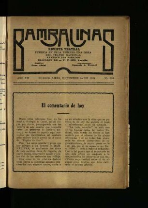 El comentario de hoy