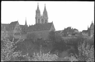 Meißen. Albrechtsburg und Dom vom Schottenberg,Kornhaus