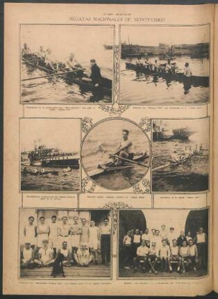 Regatas nacionales de Montevideo [Fotografías]