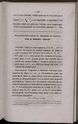 Démonstration simple du théorème de fourier.