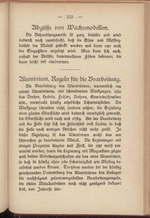 Abgüsse von Wachsmodellen.