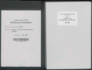 Bewilligung einer Anleihe von 50.000 Reichstalern für die Kaufmannschaft zu Bielefeld zur Förderung des Leinwandhandels