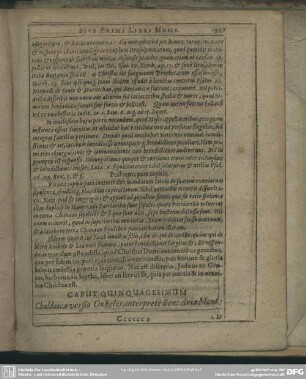 Caput Quinquagesimum Chaldaica versio Onkelos, interprete Ben. Aria Mont