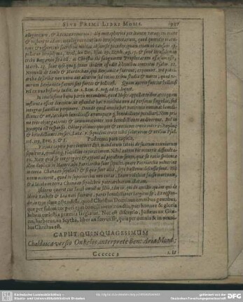 Caput Quinquagesimum Chaldaica versio Onkelos, interprete Ben. Aria Mont