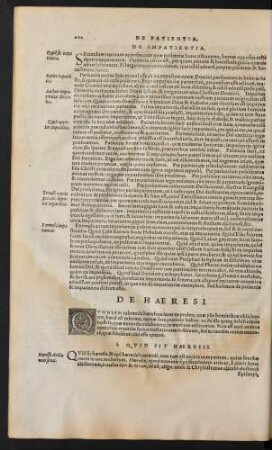 De Haeresi.