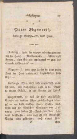 Pater Edgeworth, Ludwigs Beichtvater, tritt herein