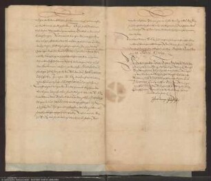 Notifikation des Kurfürsten Johann Georg von Sachsen von dem Ableben des Kaisers Mathias und Antritt des Reichsvikariats sächsischen Rechtens