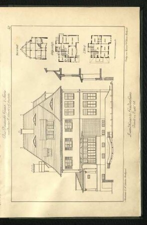 Landhaus in Heidenheim. Details zu Tafel 49.