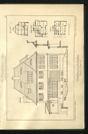 Landhaus in Heidenheim. Details zu Tafel 49.