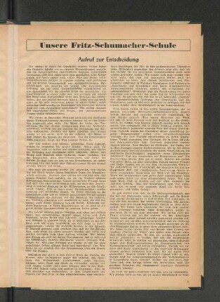 Unsere Fritz-Schumacher-Schule