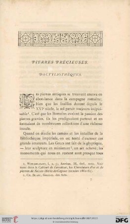 Pierres Précieuses: Dactyliothèques