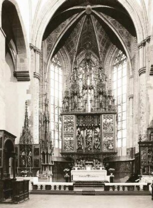Levoča. St. Jakobskirche (14. Jh.). Inneres nach Osten
