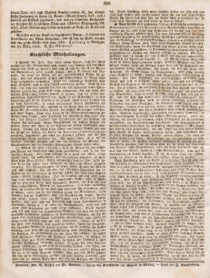 360 Kirchliche Mittheilungen
