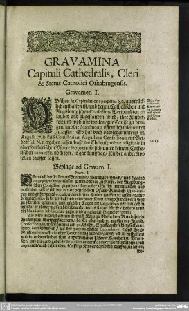 Gravamen I.