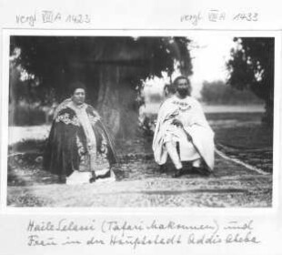 Haile Selassie und Gattin