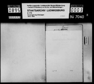 Schuldenwesen der Teilgemeinde Aufhausen, Gemeindebezirk Schnaitheim