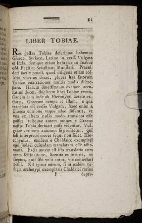 Liber Tobiæ.