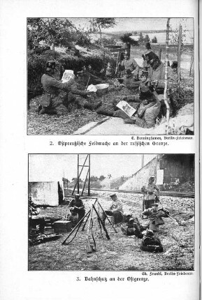 2. Ostpreußische Feldwache an der russischen Grenze.