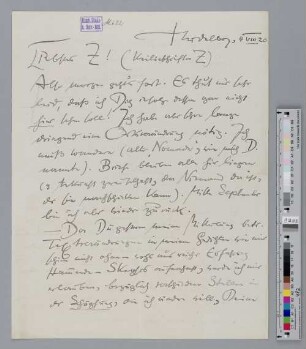 Brief an Ida Dehmel